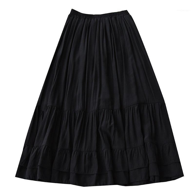 Skirts TFETTERS Literary Sweet Stitching A-line Womens 2022 Summer Korean Version Ruffled High Waist Midi Skirt Black
Skirts TFETTERS Literary Sweet Stitching A-line Womens 2022 Summer Korean Version Ruffled High Waist Midi Skirt Black
