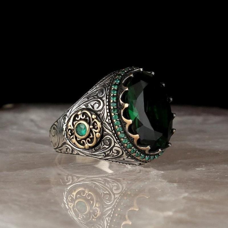 Wedding Rings Retro Ring Stones With Carved Occult Pattern Dark Green And Navy Blue Women's Luxury Jewelry Fast DeliveryWedding
Wedding Rings Retro Ring Stones With Carved Occult Pattern Dark Green And Navy Blue Women's Luxury Jewelry Fast DeliveryWedding