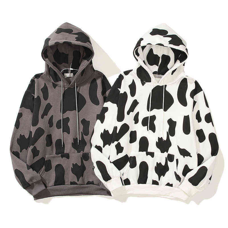 21ss Autumn NEW Cow Spot Printing Loose Couple Leisure Plush Men's Hoodie Kawaii Cute Funny Style Outstanding Quanlity Unique T220726, 2249
21ss Autumn NEW Cow Spot Printing Loose Couple Leisure Plush Men's Hoodie Kawaii Cute Funny Style Outstanding Quanlity Unique T220726, 2249