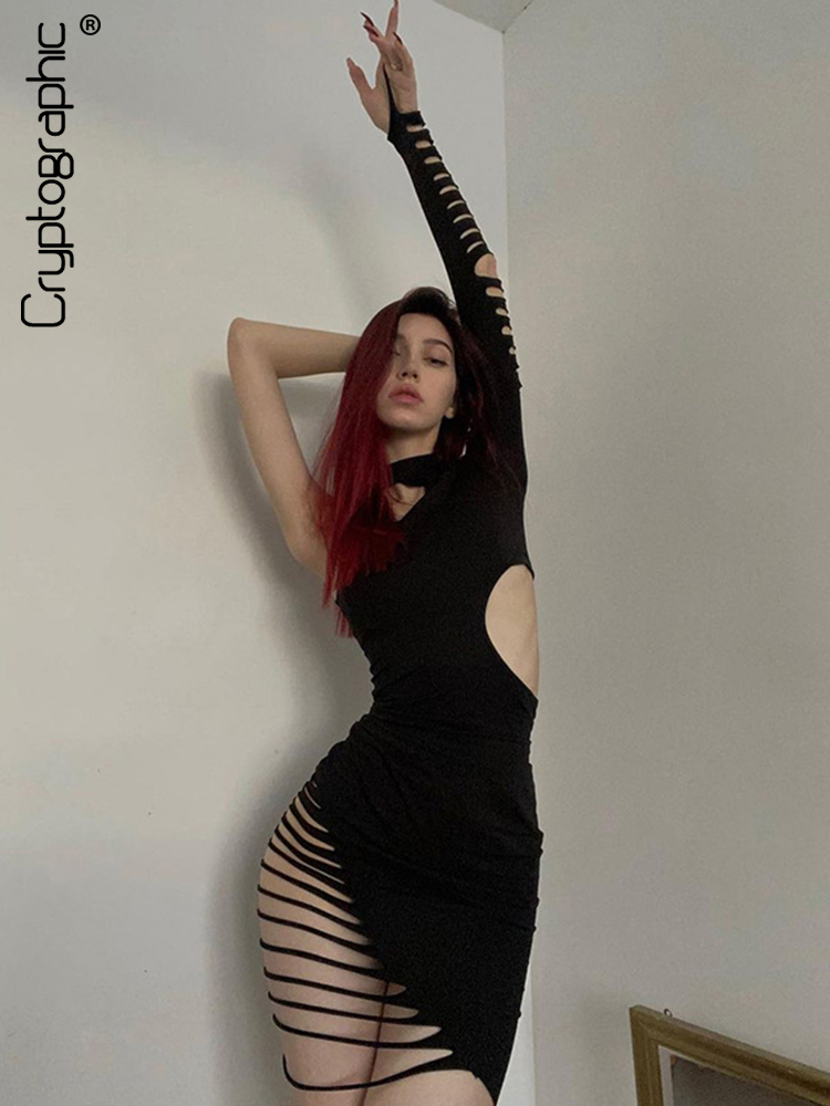 Hot Sexy Black Bandage Cut Out Midi Dress for Women Night Club Party Gothic Bodycon Dresses Vestidos Clothes
Hot Sexy Black Bandage Cut Out Midi Dress for Women Night Club Party Gothic Bodycon Dresses Vestidos Clothes