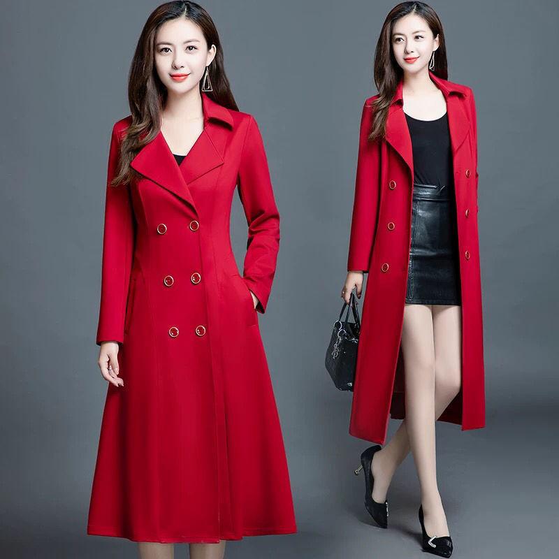 Women's Trench Coats Fashion Blazer Collar Long Coat For Women Double Breasted Classic Red Slim Female 2022 Autumn WindbreakerWomen's
Women's Trench Coats Fashion Blazer Collar Long Coat For Women Double Breasted Classic Red Slim Female 2022 Autumn WindbreakerWomen's