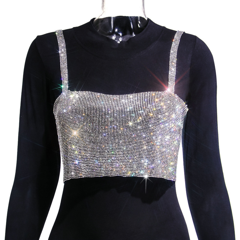 Sexy Halter metal y2k Summer crop top women Night club Party Bralette e girl corset s bustier tank mujer y 220325