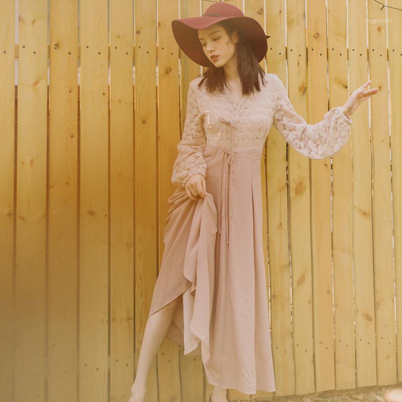 Casual Dresses 2022 Summer Hollow Out Thin Dress Women V-Neck Lantern Sleeve A-Line Patchwork For Female Mid-Calf Robe Mujer Vestidos, Naked powder
Casual Dresses 2022 Summer Hollow Out Thin Dress Women V-Neck Lantern Sleeve A-Line Patchwork For Female Mid-Calf Robe Mujer Vestidos, Naked powder