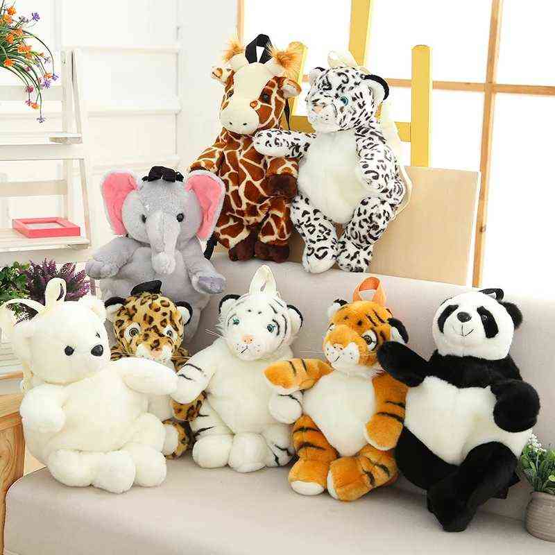 Creative Plush Animals Backpacks Kids Stuff Backpack Leopard Tiger Panda Polar Bear Giraffe School Bag Backpack ldren Gift J220729
Creative Plush Animals Backpacks Kids Stuff Backpack Leopard Tiger Panda Polar Bear Giraffe School Bag Backpack ldren Gift J220729