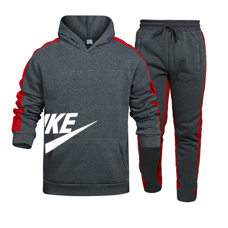 Men's clothing 2-piece sportswear men's new autumn and winter hooded sweater + drawstring pants, Black
Men's clothing 2-piece sportswear men's new autumn and winter hooded sweater + drawstring pants, Black