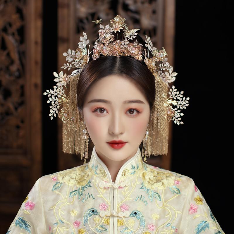 Hair Clips & Barrettes Bride Chinese Style Golden Tassel Wedding Phoenix Crown Ancient Costume Dragon And Bridal AccessoriesHair
Hair Clips & Barrettes Bride Chinese Style Golden Tassel Wedding Phoenix Crown Ancient Costume Dragon And Bridal AccessoriesHair
