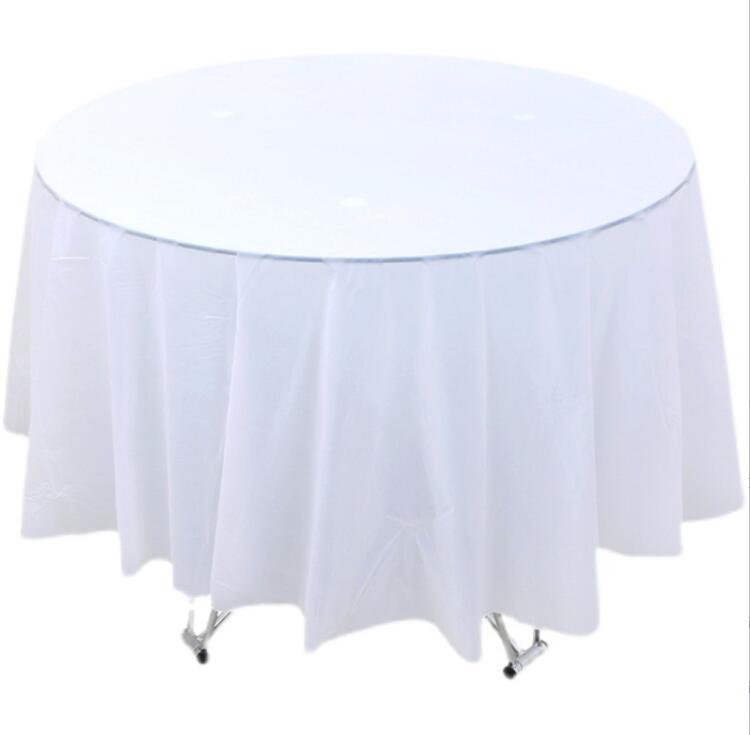 portable Disposable round Table Covers PE Plastic dining tabless tablecover Plastic Tablecloth for Christmas festival party Wedding Birthday decor
portable Disposable round Table Covers PE Plastic dining tabless tablecover Plastic Tablecloth for Christmas festival party Wedding Birthday decor
