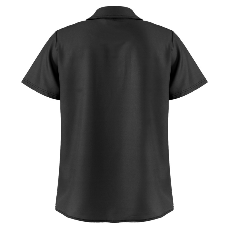 Mens Bowling Shirt Cuban Style Retro Short Sleeve Camp Button-Down Vintage Two Tone Striped Casual Dress 220322