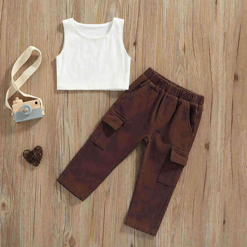 Citgeett Summer Kids Girls Suit Sleeveless Cropped Tank Tops Pants Pockets Solid Clothing Set J220712, Red
Citgeett Summer Kids Girls Suit Sleeveless Cropped Tank Tops Pants Pockets Solid Clothing Set J220712, Red