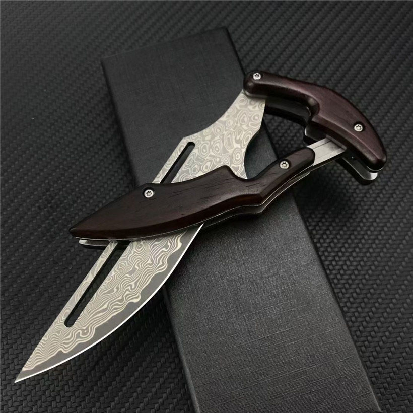 Newest 2022 Morphing mechanical Knife Karambit Damascus Blade Rosewood Handle Tactical EDC Pocket Knives Caswell Cold steel Xmas Gift 535 537 BM42
Newest 2022 Morphing mechanical Knife Karambit Damascus Blade Rosewood Handle Tactical EDC Pocket Knives Caswell Cold steel Xmas Gift 535 537 BM42