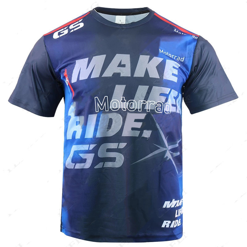 Men s R1250GS Motorcycle ADVENTURE Motos Locomotive Riding Quick Dry Short Sleeve For BMW Motorrad Motocross Summer T shirt 220616Z