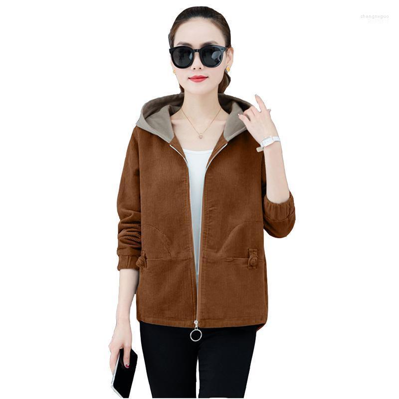 Women's Jackets 2022 Corduroy Short Jacket Women Spring Hooded Outerwear Korean Loose Casual Tops Students Zipper Cozy A3210, Blue
Women's Jackets 2022 Corduroy Short Jacket Women Spring Hooded Outerwear Korean Loose Casual Tops Students Zipper Cozy A3210, Blue