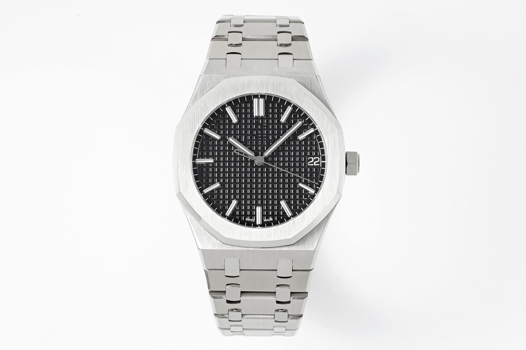 2022 new luxury men's watch ap15500st silver black face integrated 4302 automatic mechanical movement sapphire glass diameter 41mm
2022 new luxury men's watch ap15500st silver black face integrated 4302 automatic mechanical movement sapphire glass diameter 41mm