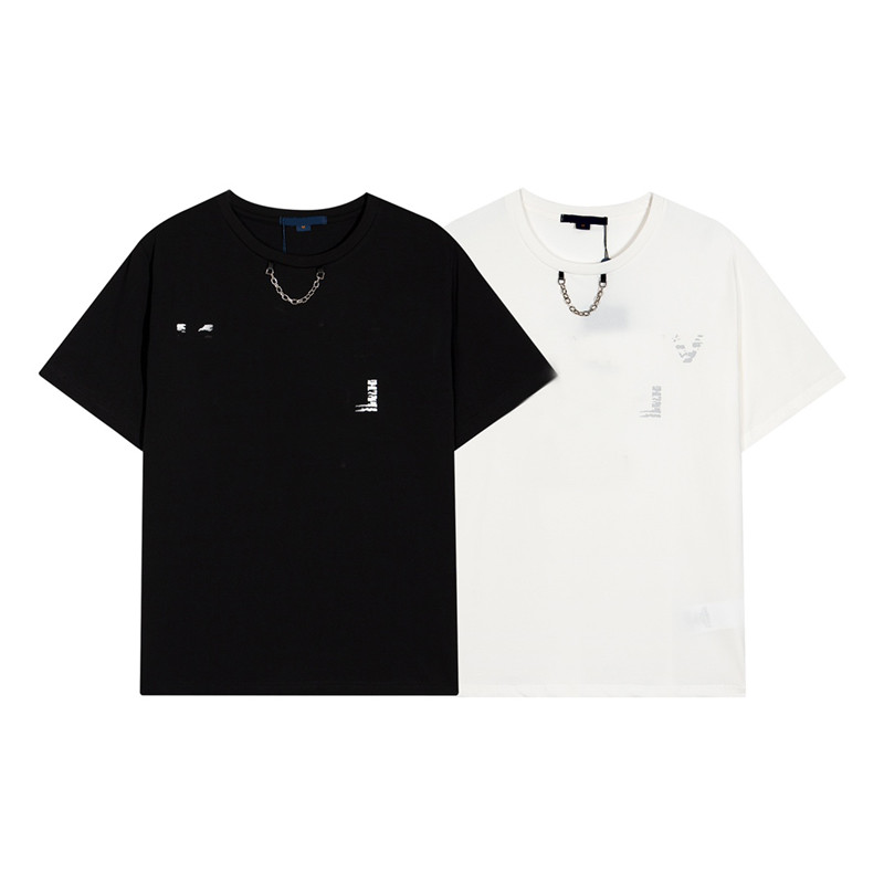 100% Cotton Reverse Printed T Shirts Metal Chain Decoration Tees Solid Color Letter Unisex Shirt Tee Summer Men Oversize Tops With Tags, Black
100% Cotton Reverse Printed T Shirts Metal Chain Decoration Tees Solid Color Letter Unisex Shirt Tee Summer Men Oversize Tops With Tags, Black
