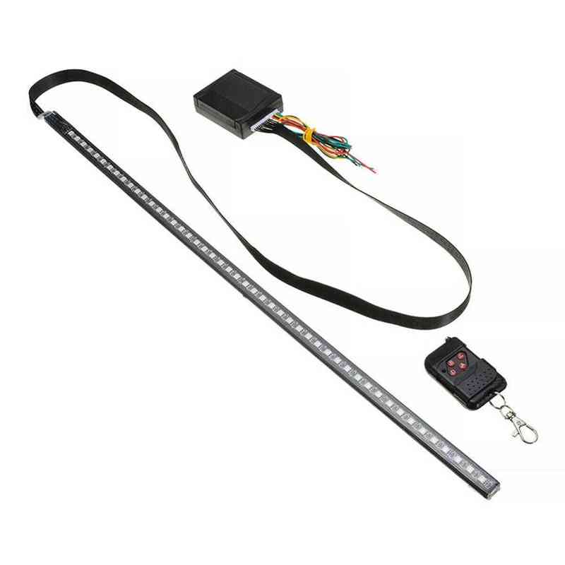 56CM RGB 48-LED Knight Night Rider LED Strip Scanner Lighting Bars Remote Atmosphere Decorative Lamp Warning Signal Light Y220708