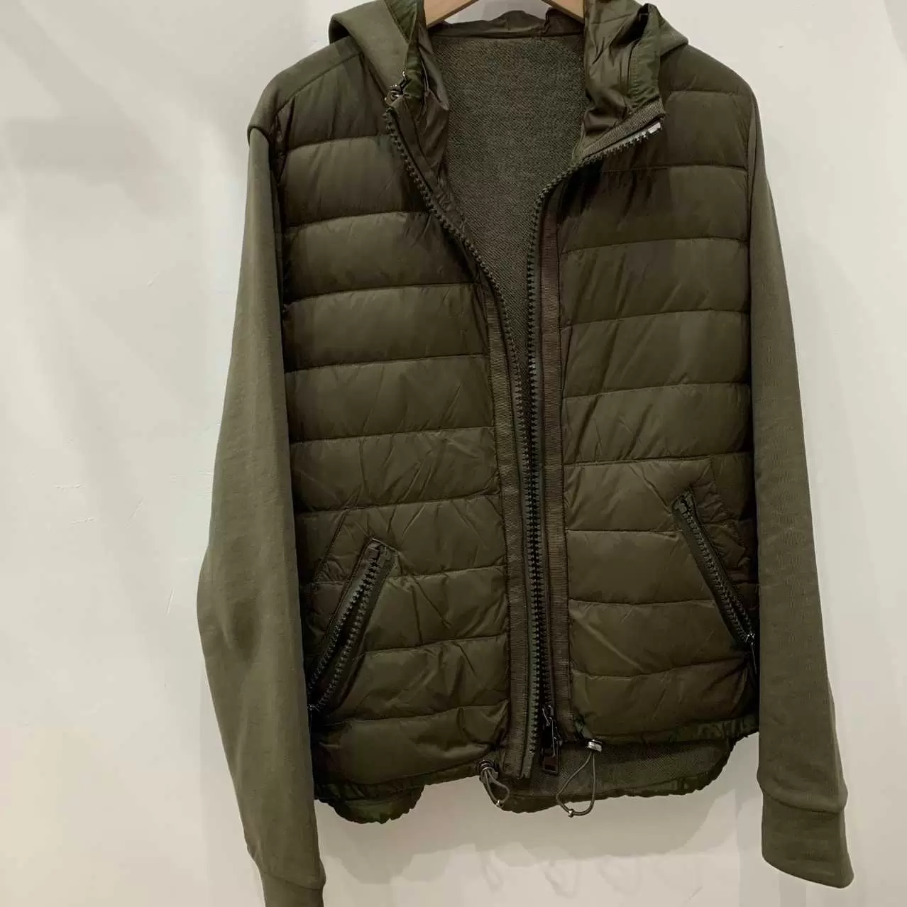 Ladies Down Jacket Off Season Welfare Scavenger Women' Knitting Splicing Hooded Short Down Et Py0727, Army green
Ladies Down Jacket Off Season Welfare Scavenger Women' Knitting Splicing Hooded Short Down Et Py0727, Army green