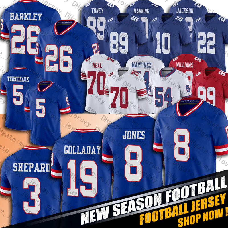 Giantes 26 Saquon Barkley Kenny Golladay Jersey Football Sterling Shepard Daniel Jones New Jerseys Yorks Eli Manning Martinez Xavier McKinney Kayvon Thibodeaux, Man custom jersey (jr)
Giantes 26 Saquon Barkley Kenny Golladay Jersey Football Sterling Shepard Daniel Jones New Jerseys Yorks Eli Manning Martinez Xavier McKinney Kayvon Thibodeaux, Man custom jersey (jr)