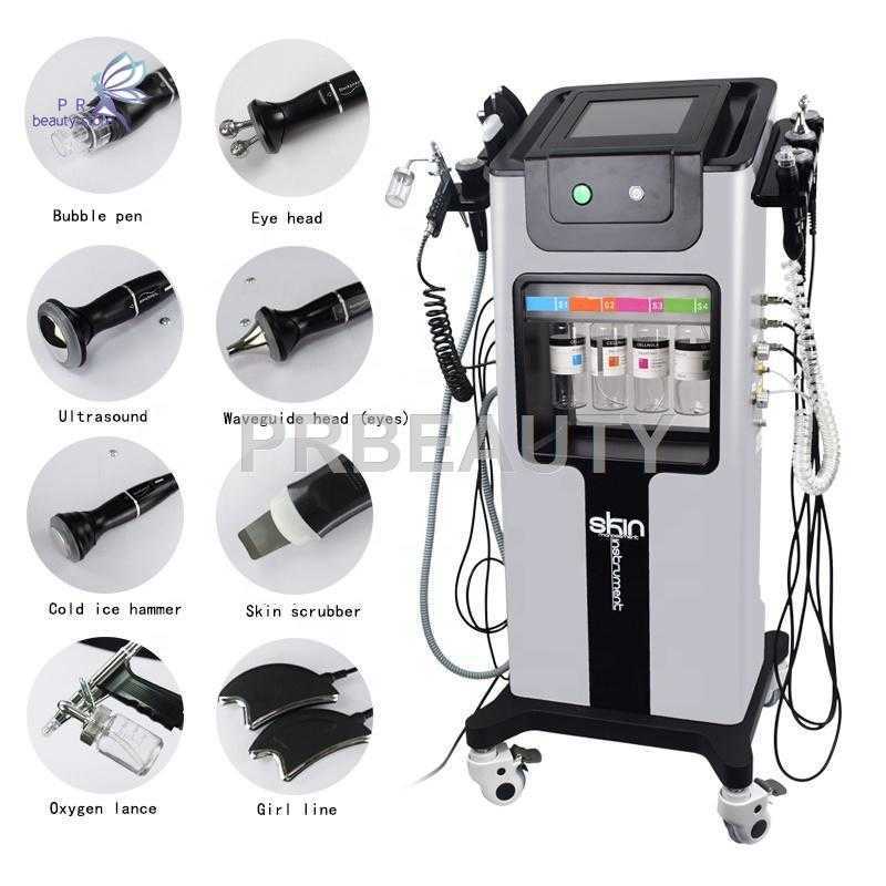 8 IN 1 Hydra Machine RF skin rejuvenaiton Microdermabrasion Hydro Dermabrasion Bio-lifting wrinkle removal hydra Spa Machines