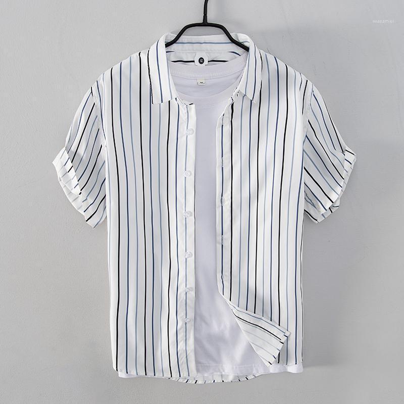 Men's Casual Shirts 2022 Style Short-sleeved Stripe Men Fashion Summer Comfortable Shirt For Camisa Chemise Tops Mens Clothing, Blue
Men's Casual Shirts 2022 Style Short-sleeved Stripe Men Fashion Summer Comfortable Shirt For Camisa Chemise Tops Mens Clothing, Blue