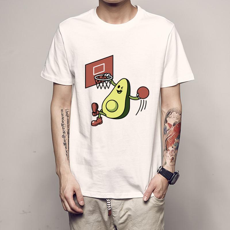 Men's T-Shirts Avocado Playing Basketball T-Shirt Cool Tee Shirts O Neck Blouse Printing For Man Short Sleeved Custom T Shirt, Blue
Men's T-Shirts Avocado Playing Basketball T-Shirt Cool Tee Shirts O Neck Blouse Printing For Man Short Sleeved Custom T Shirt, Blue