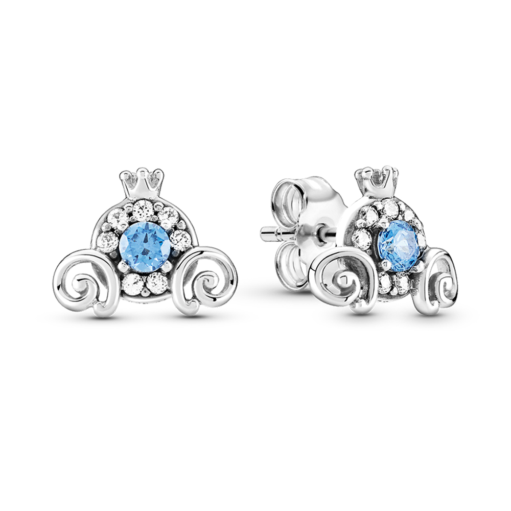 New 925 Sterling Silver Beautiful And Charming Pumpkin Car Earrings Suitable For Women As Gifts