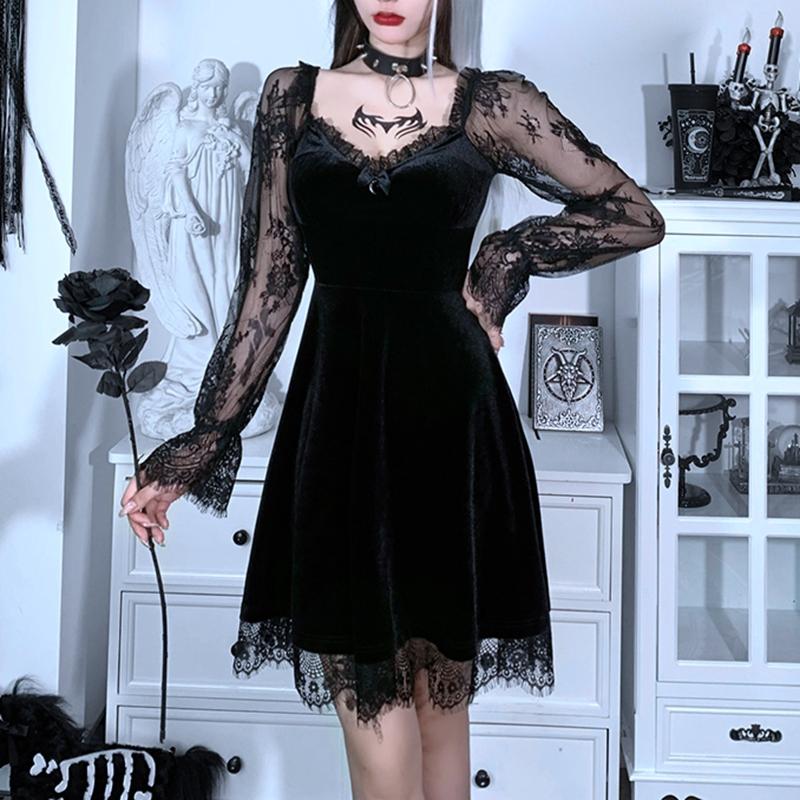 Casual Dresses Uclio Goth Moon Sexy Dress V Neck Vintage Mini Harajuku Long Sleeve Women Autumn Party Wear Black
Casual Dresses Uclio Goth Moon Sexy Dress V Neck Vintage Mini Harajuku Long Sleeve Women Autumn Party Wear Black