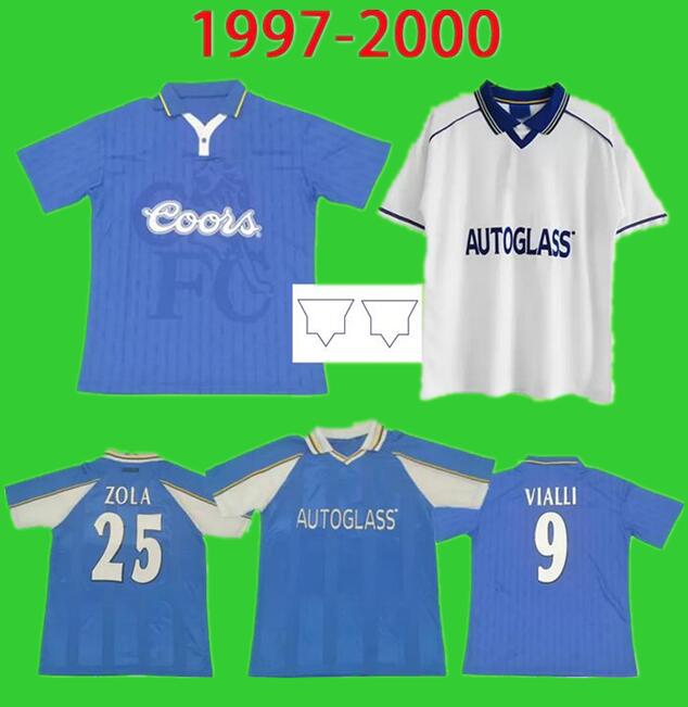 1997 1998 1999 2000 retro soccer Jersey #25 ZOLA #9 VIALLI 97 98 99 00 home blue away white vintage football shirt classic Uniform Special TERRY FLO POYET
1997 1998 1999 2000 retro soccer Jersey #25 ZOLA #9 VIALLI 97 98 99 00 home blue away white vintage football shirt classic Uniform Special TERRY FLO POYET