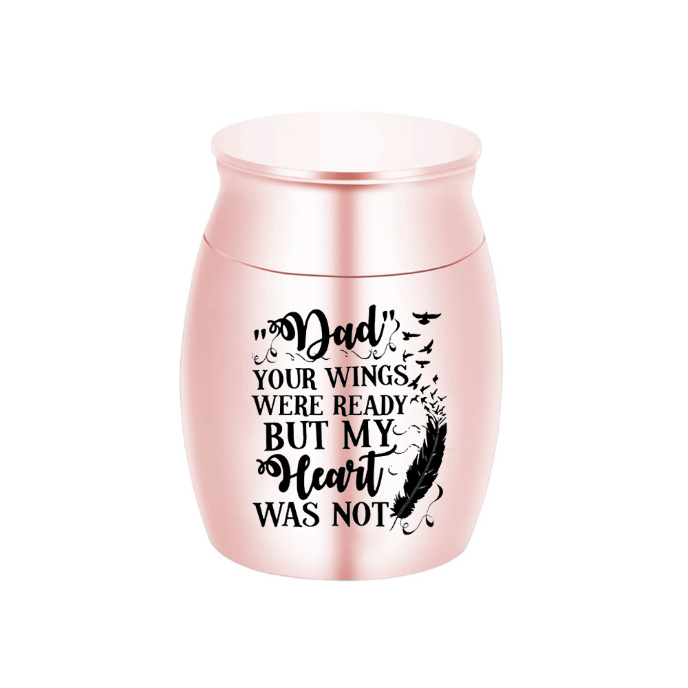 30x40mm Engravable Feather Pet Pendant Cremation Urns Human Ashes Funeral Keepsake Memorial Urn - Your Wings Were Ready But My Heart
30x40mm Engravable Feather Pet Pendant Cremation Urns Human Ashes Funeral Keepsake Memorial Urn - Your Wings Were Ready But My Heart