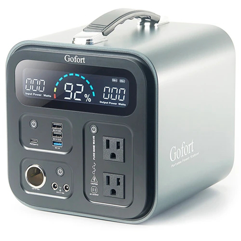 Gofort UA550 550Wh Portable Power Station 2x Pure Sine Wave AC110V Outlets 600W Inverter Solar Generator for RV
Gofort UA550 550Wh Portable Power Station 2x Pure Sine Wave AC110V Outlets 600W Inverter Solar Generator for RV