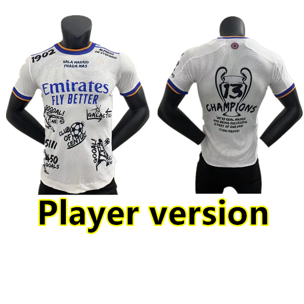 Champion Commemorative Edition MBAPPE BENZEMA soccer jerseys 22 23 VINI JR football shirt CAMAVINGA ASENSIO 2022 2023 uniform player version REAL MADRIDS
Champion Commemorative Edition MBAPPE BENZEMA soccer jerseys 22 23 VINI JR football shirt CAMAVINGA ASENSIO 2022 2023 uniform player version REAL MADRIDS