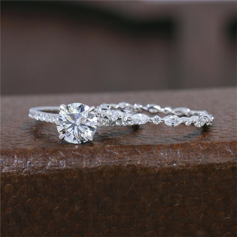 Cluster Rings RandH 7.5MM Round Heart & Arrow 1.5 Solid 14K White Gold Engagement Moissanite Marquies Half Eternity Ring For WomenCluste
Cluster Rings RandH 7.5MM Round Heart & Arrow 1.5 Solid 14K White Gold Engagement Moissanite Marquies Half Eternity Ring For WomenCluste
