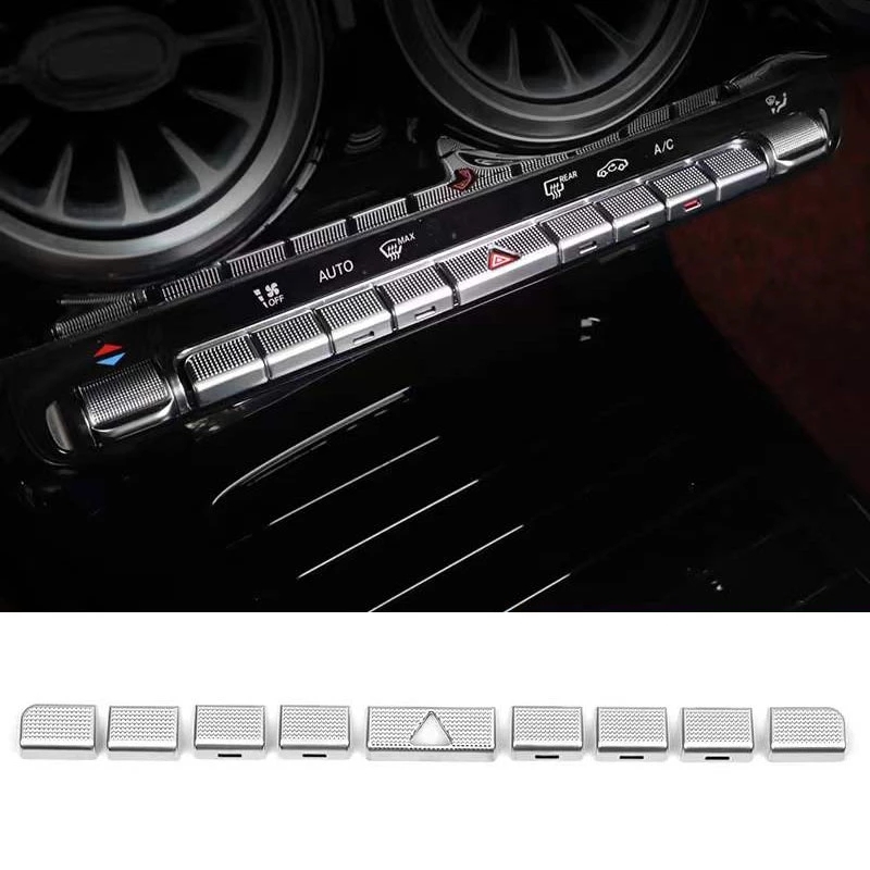 Car Center Console Air Conditioning Button Sticker For Mercedes Benz A B GLA GLB CLA Class W177 W247 H247 X247 C118 2020 2021