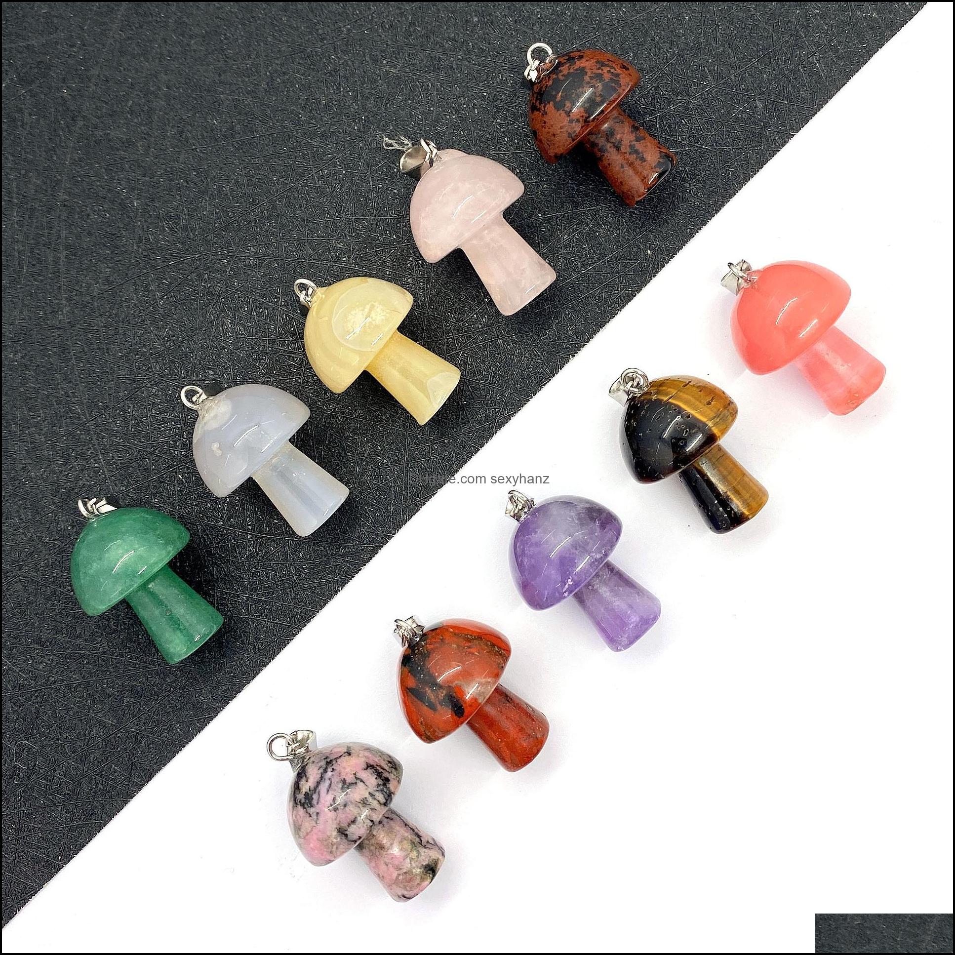 Charms Jewelry Findings Components Natural Stone Quartz Crystal Pendant Tiger Eye Gold Mushroom Shape Diy Making Necklace Bracelet Accesso
Charms Jewelry Findings Components Natural Stone Quartz Crystal Pendant Tiger Eye Gold Mushroom Shape Diy Making Necklace Bracelet Accesso