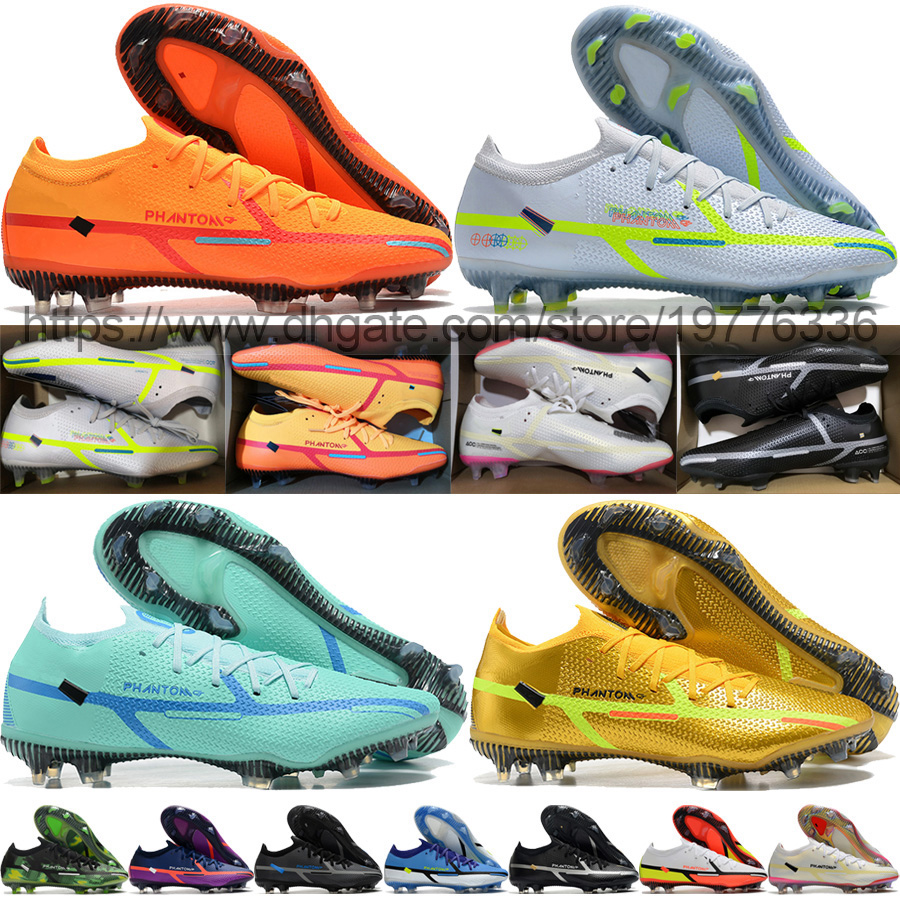 send with bag Football Boots Phantom GT2 Elite FG Low Soccer Shoes Grey White Yellow Gold Orange Blue Black Purple Camo Soft Leather Trainers Knit ACC Football Cleats
send with bag Football Boots Phantom GT2 Elite FG Low Soccer Shoes Grey White Yellow Gold Orange Blue Black Purple Camo Soft Leather Trainers Knit ACC Football Cleats