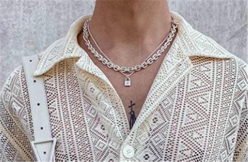 Men's Clothing European American Autumn Thin Japanese Cut-out Shirt Lapel Slim Buttoned Shirt Camisas Para Hombre 220524