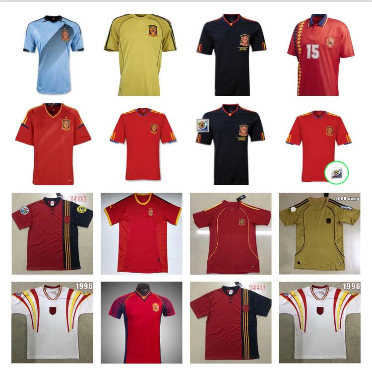2008 2012 1996 1998 1994 final 2002 2010 Spain Retro Soccer Jerseys RAUL A.INIESTA PIQUE XAVI VILLA TORRES David Villa camiseta Football shirt Classic Vintage Jersey
2008 2012 1996 1998 1994 final 2002 2010 Spain Retro Soccer Jerseys RAUL A.INIESTA PIQUE XAVI VILLA TORRES David Villa camiseta Football shirt Classic Vintage Jersey