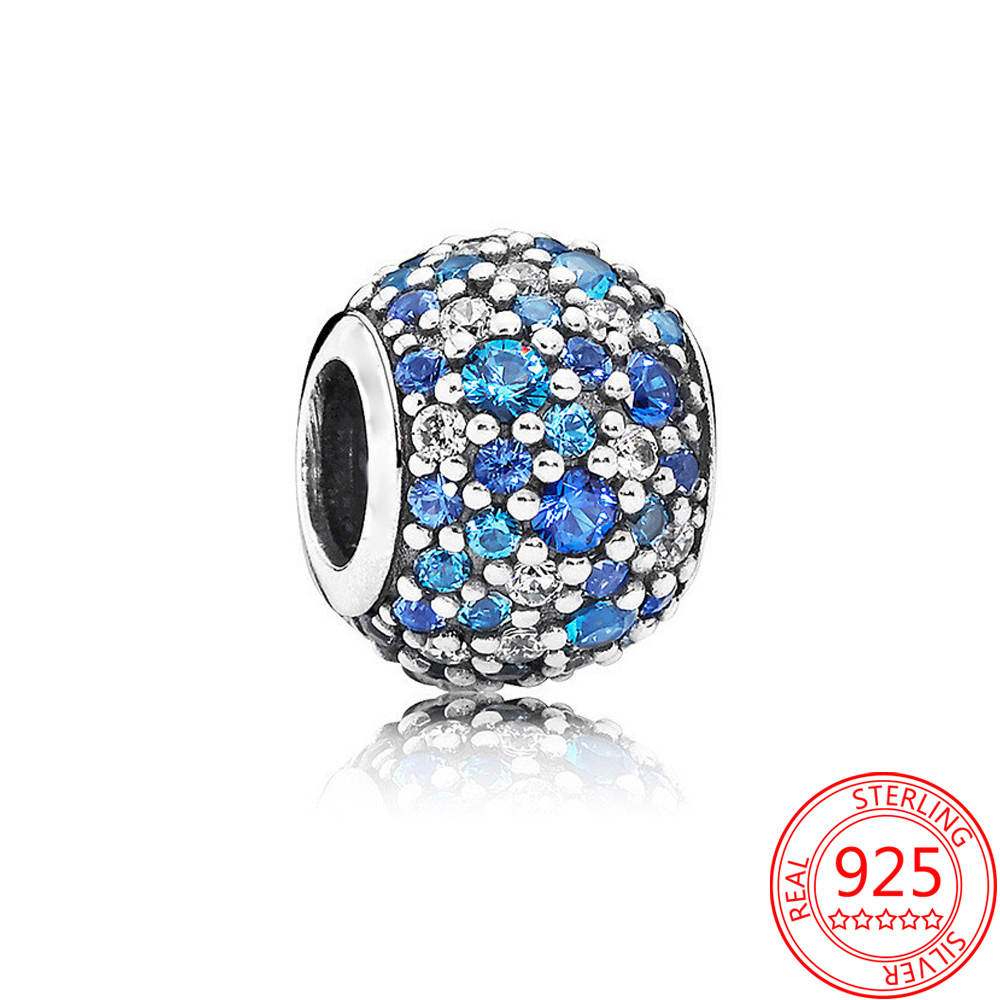 The New Popular 925 Sterling Silver Charm Blue Butterfly Pearl Bracelet Womens Jewelry Fashion Accessories Birthday Gift
