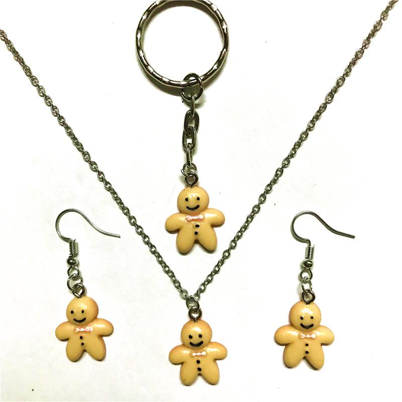 Earrings & Necklace Resin Kawaii Cookie Biscuit Gingerbread Jewelry Set Christmas Costume Jewellery Keychain Women FashionEarrings, As pic
Earrings & Necklace Resin Kawaii Cookie Biscuit Gingerbread Jewelry Set Christmas Costume Jewellery Keychain Women FashionEarrings, As pic