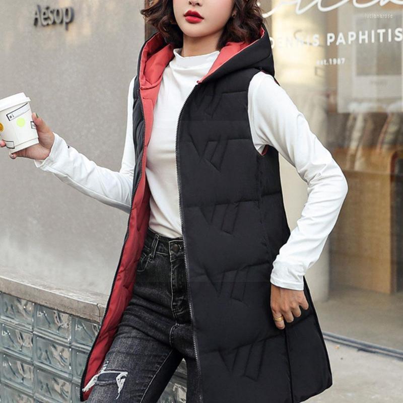 Women's Vests Autumn Winter Vest For Women Mid-length Double Side Wear Down Cotton Coat Color Zipper Hooded Casual Waistcoat J M6K0 Luci22
Women's Vests Autumn Winter Vest For Women Mid-length Double Side Wear Down Cotton Coat Color Zipper Hooded Casual Waistcoat J M6K0 Luci22