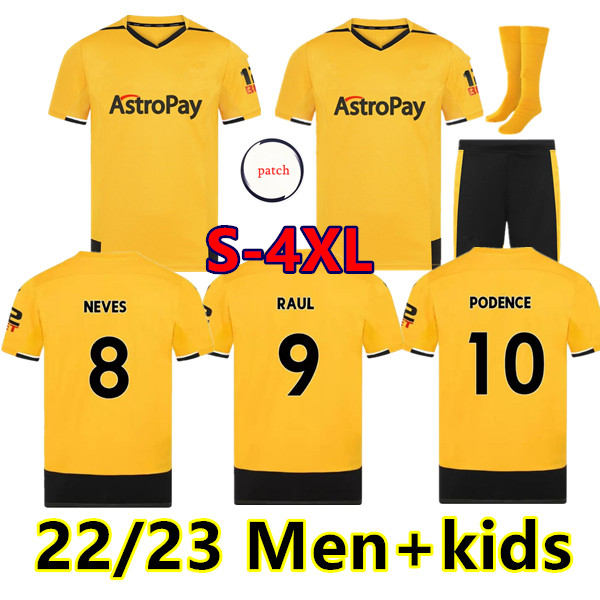S-4XL 22 23 Wolves Soccer Jerseys ADAMA KILMAN SEMEDO RAUL NETO NEVES Wanderers J.OTTO PODENCE GIBBS WHITE Wolverhampton Football Shirts Men Kids socks Kits Uniform, 22/23 home
S-4XL 22 23 Wolves Soccer Jerseys ADAMA KILMAN SEMEDO RAUL NETO NEVES Wanderers J.OTTO PODENCE GIBBS WHITE Wolverhampton Football Shirts Men Kids socks Kits Uniform, 22/23 home