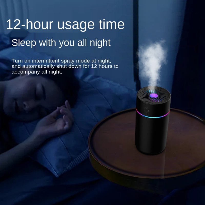 Automobile Humidifier Ultrasonic USB Aroma Essential Oil Diffuser Romantic Color Night Lamp Mist Maker Humidificador Portable