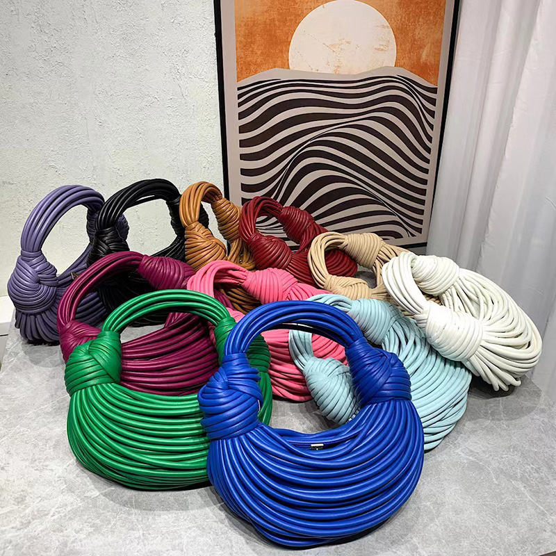 Women Evening tubular leather Bags Handbags purse Fashion Lady Luxury designer Double Knotted Handle Mini Handbag Casual hobo clutch bag tote, Red
Women Evening tubular leather Bags Handbags purse Fashion Lady Luxury designer Double Knotted Handle Mini Handbag Casual hobo clutch bag tote, Red