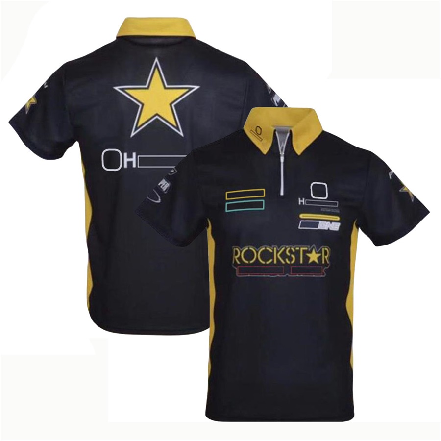 Moto Team Racing T-shirt Men's Motorcycle Cycling T-shirts Summer Motocross Jersey Short Sleeve Off-road Quick Dry Lapel Polo Shirts free shippin