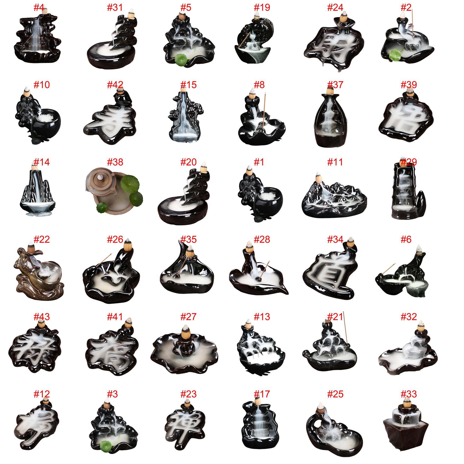 Fragrance Lamps 38 Style Ceramic Glaze Waterfall Backflow Incense Burner Censer Holder Cones Home Decor Stick Smoke Cone Tower Lotus jllESA
Fragrance Lamps 38 Style Ceramic Glaze Waterfall Backflow Incense Burner Censer Holder Cones Home Decor Stick Smoke Cone Tower Lotus jllESA