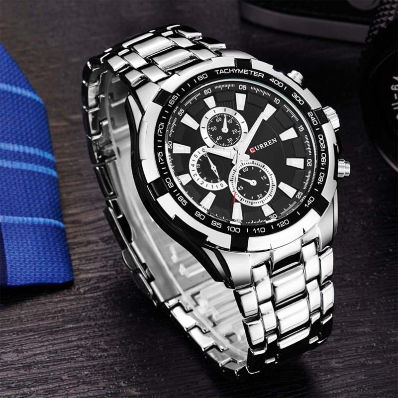 Wristwatches Fashion Trend Men's Stainless Steel Belt Watch Luxury Calendar Quartz Business Casual Fake Three Eyes WatchWristwatches
Wristwatches Fashion Trend Men's Stainless Steel Belt Watch Luxury Calendar Quartz Business Casual Fake Three Eyes WatchWristwatches