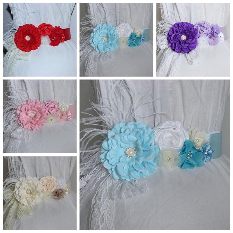 Hair Accessories 7 Colors Fashion Handmade Peony Flower Sash With Pearl Rhinestone Women Satin Floral Waistband Bridesmaids Dress Decoration
Hair Accessories 7 Colors Fashion Handmade Peony Flower Sash With Pearl Rhinestone Women Satin Floral Waistband Bridesmaids Dress Decoration
