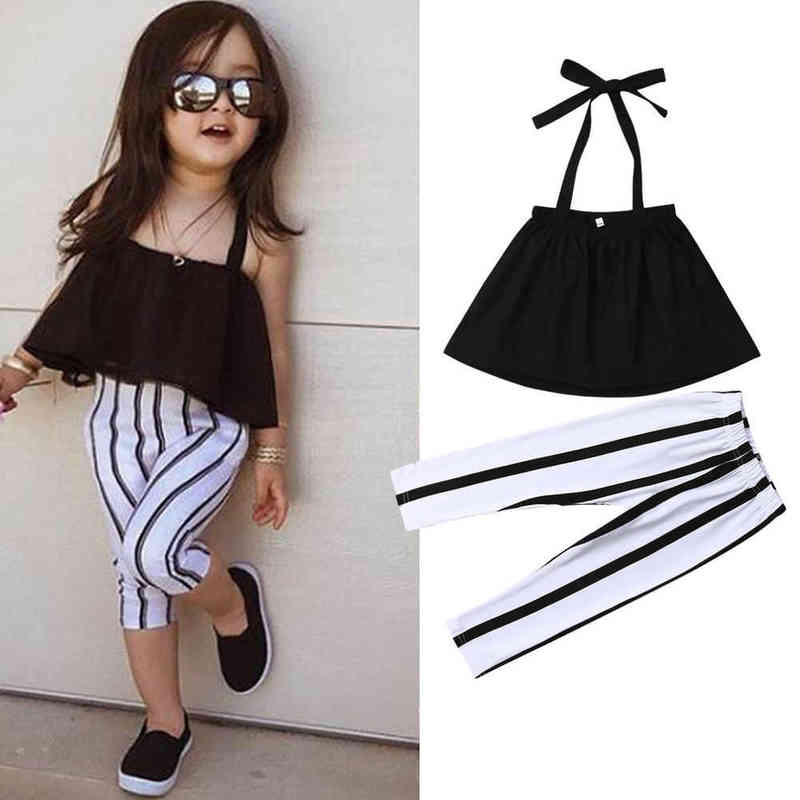 Citgeett Summer 2 Piece Toddler Girls Tops Black Neck T-shirt Pants Striped Set Children Casual Clothing Fashion Outfits J220712, Red
Citgeett Summer 2 Piece Toddler Girls Tops Black Neck T-shirt Pants Striped Set Children Casual Clothing Fashion Outfits J220712, Red
