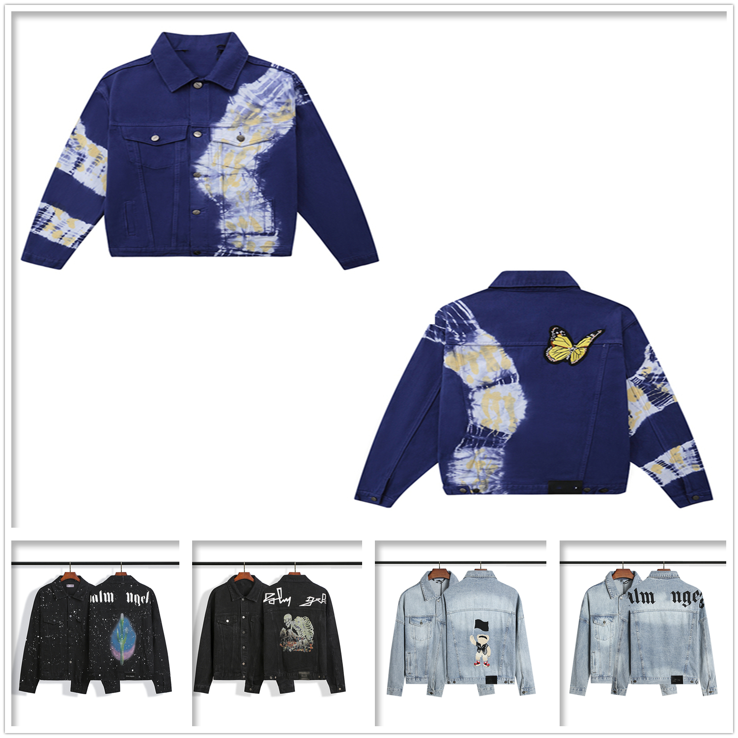 Men angel Denim jacket women jacket high quality Sweatshirt fleece decapitated bear hip hop street shark loose embroidery Jacke letter print A07, Button
Men angel Denim jacket women jacket high quality Sweatshirt fleece decapitated bear hip hop street shark loose embroidery Jacke letter print A07, Button