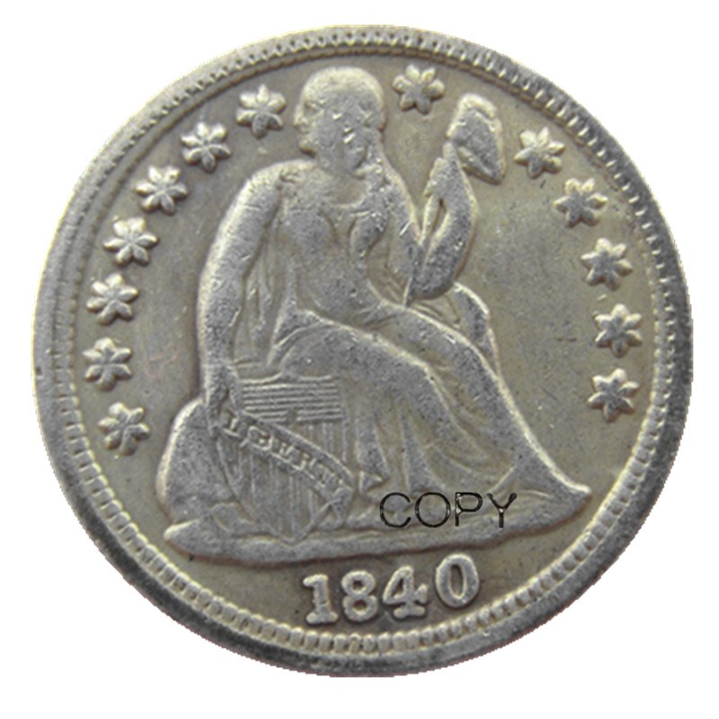 US A Set Of 1838-1881 PS 50pcs Liberty Seated Dime Craft Silver Plated Copy Coin Craft Promotion home Accessories
US A Set Of 1838-1881 PS 50pcs Liberty Seated Dime Craft Silver Plated Copy Coin Craft Promotion home Accessories
