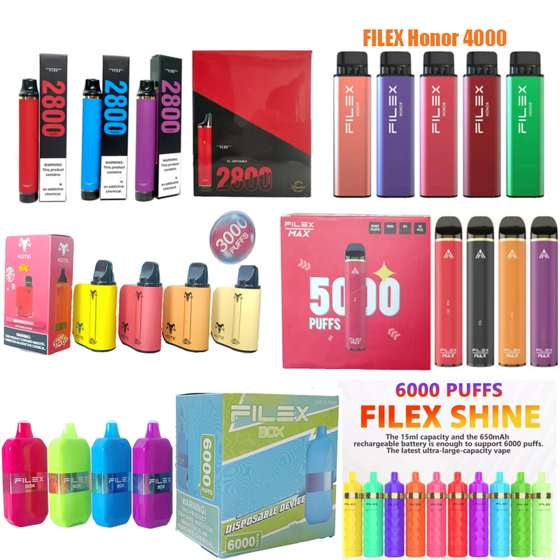 Puff Flex 2800 3000 4000 5000 6000 Mesh Disposable Vape device e cigarette Filex Max Box Shine Honor IQTE King Airflow control Pre-filled Pods Kit Authentic
Puff Flex 2800 3000 4000 5000 6000 Mesh Disposable Vape device e cigarette Filex Max Box Shine Honor IQTE King Airflow control Pre-filled Pods Kit Authentic